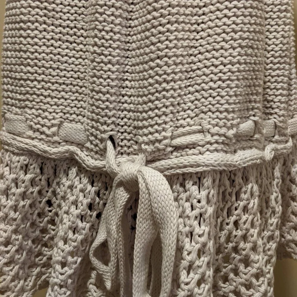 Stella McCartney Boho Knit Mini Dress tunic top – White – Size M/L Made in Italy - Picture 7 of 12